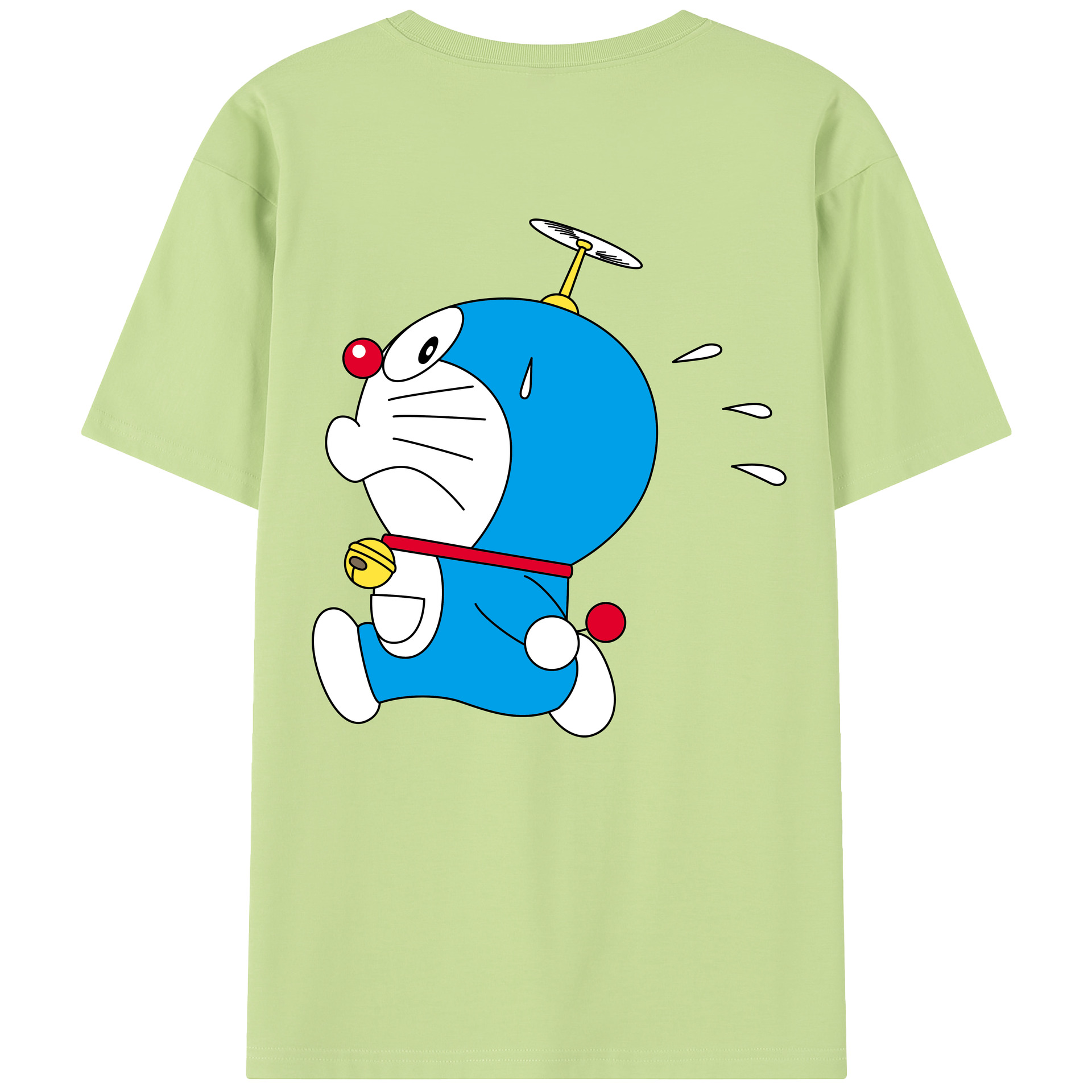 （画像用） ドラえもん Doraemon 綿100％半袖Tシャツ（背面プリント）